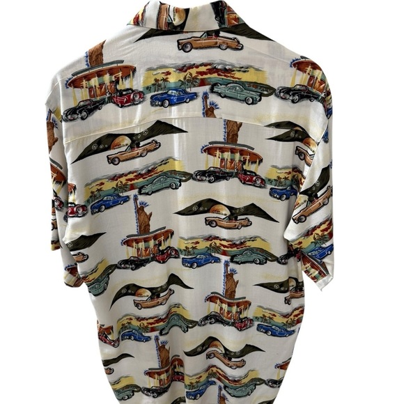 New Orleans Brand Original Men’s Size Small Shirt Retro Cars Statue of Liberty - Picture 2 of 8